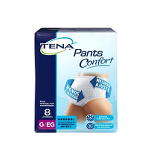 Fralda Descartável PantsConfort Tamanho: G/EG TenaPct8 Un.